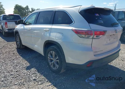 2014 Toyota Highlander Xle V6 from USA, damaged, VIN 5TDJKRFH6ES011914